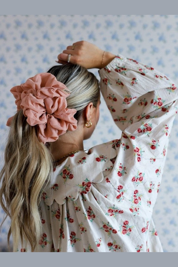 Jumbo Scrunchie, Nude Pink