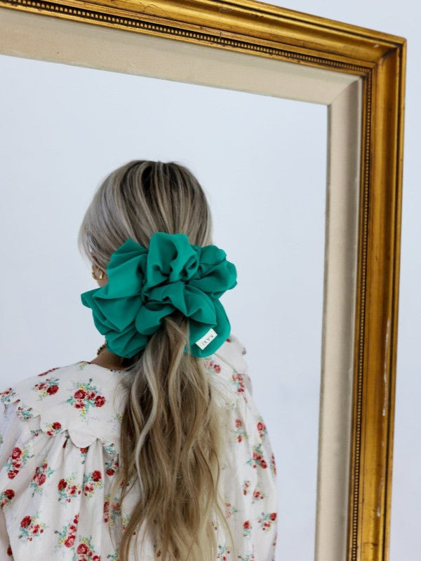 Jumbo Scrunchie, Emerald Green