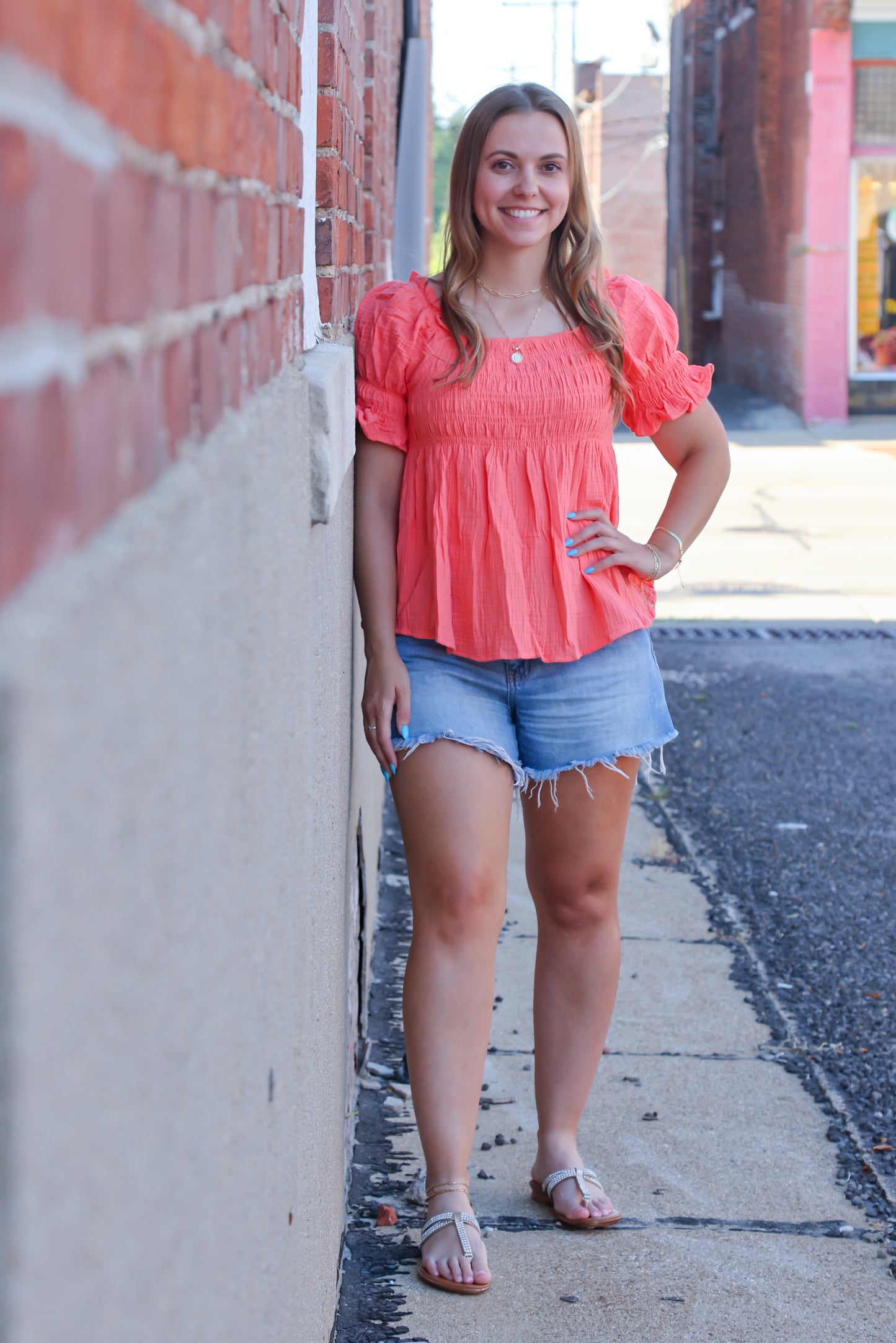 Ready For Vacay Top, Coral