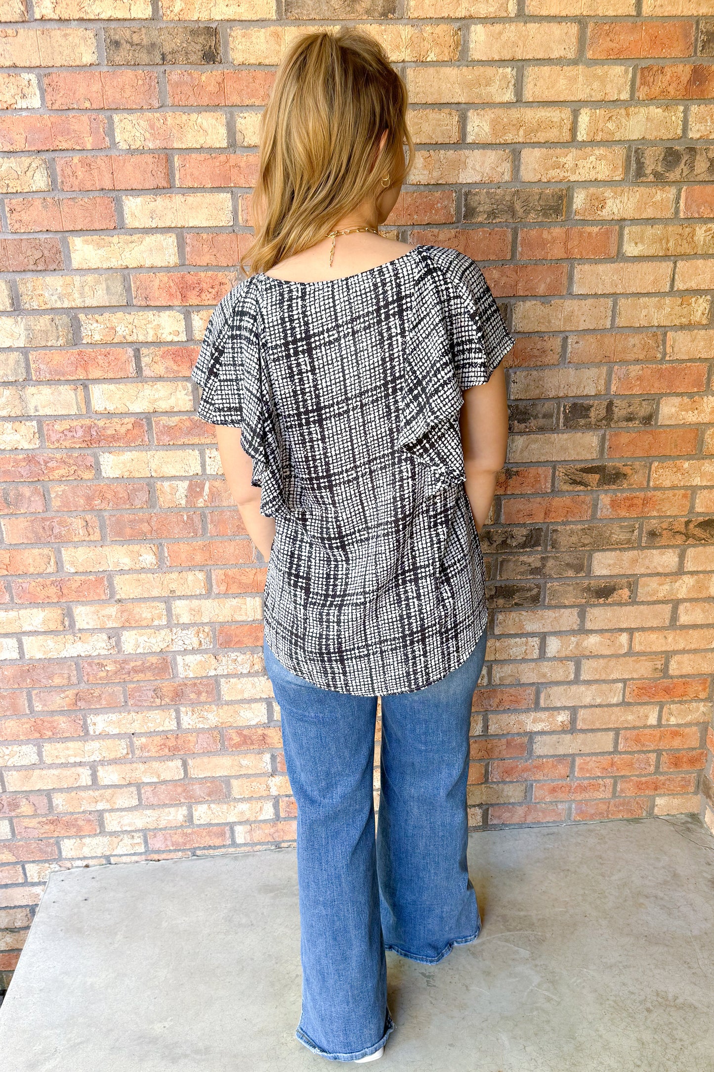 Moment Of Success Top, Ivory/Black