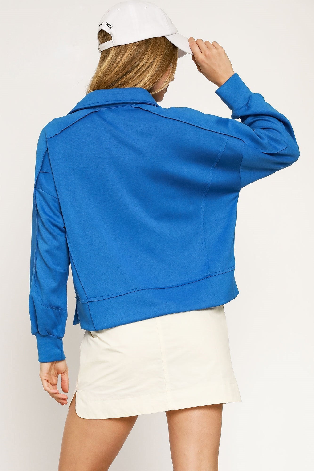 Fresh Breeze Luxeknit On-The-Go Collared Pullover, Ocean