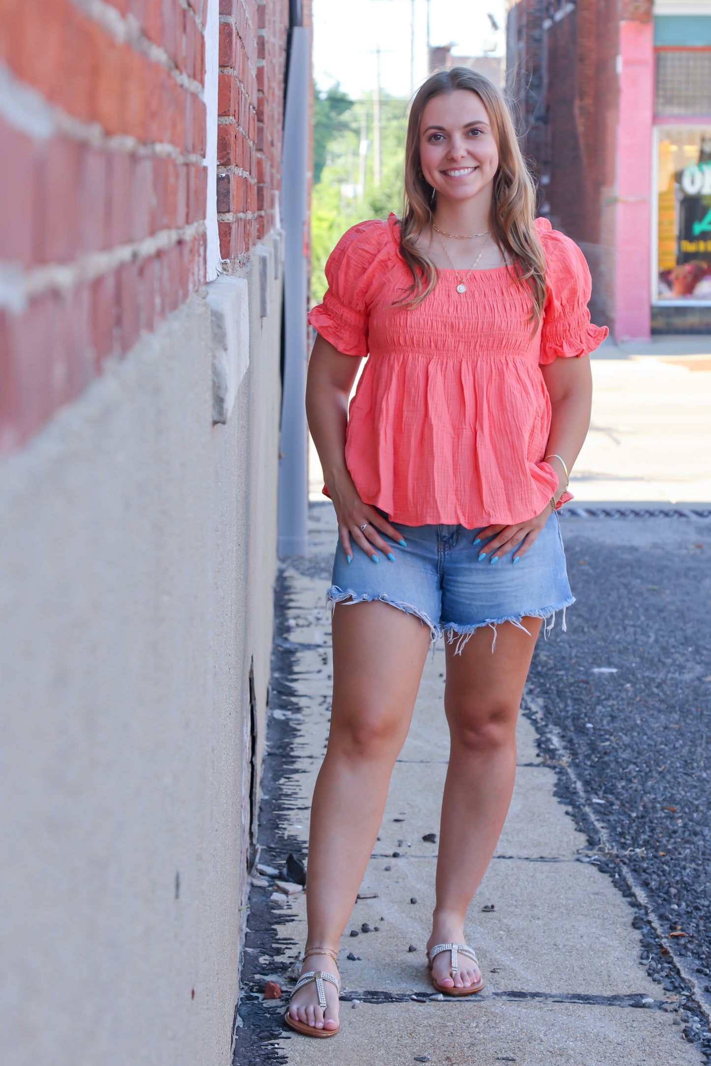 Ready For Vacay Top, Coral