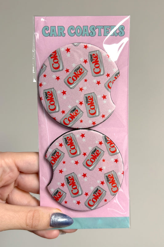 Diet Coke Lover Car Coasters