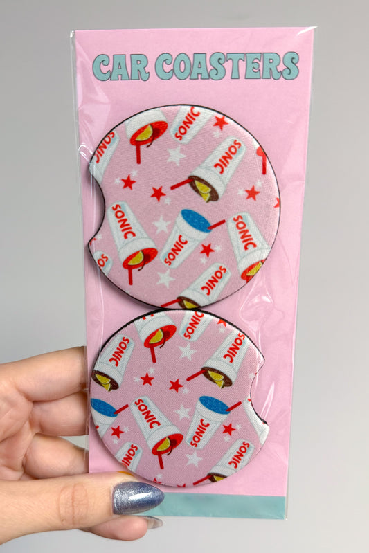 Cherry Limeade Car Coaster