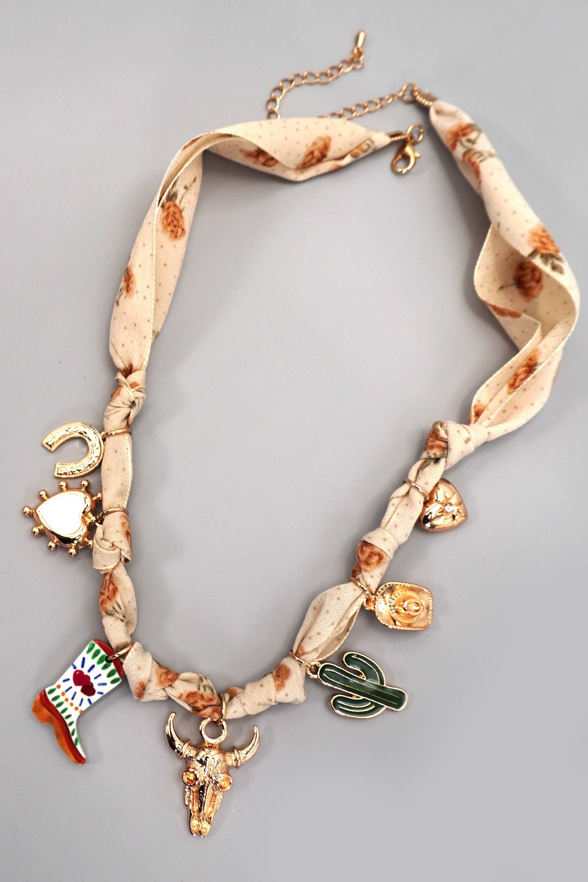Wild West Scarf Charm Necklace