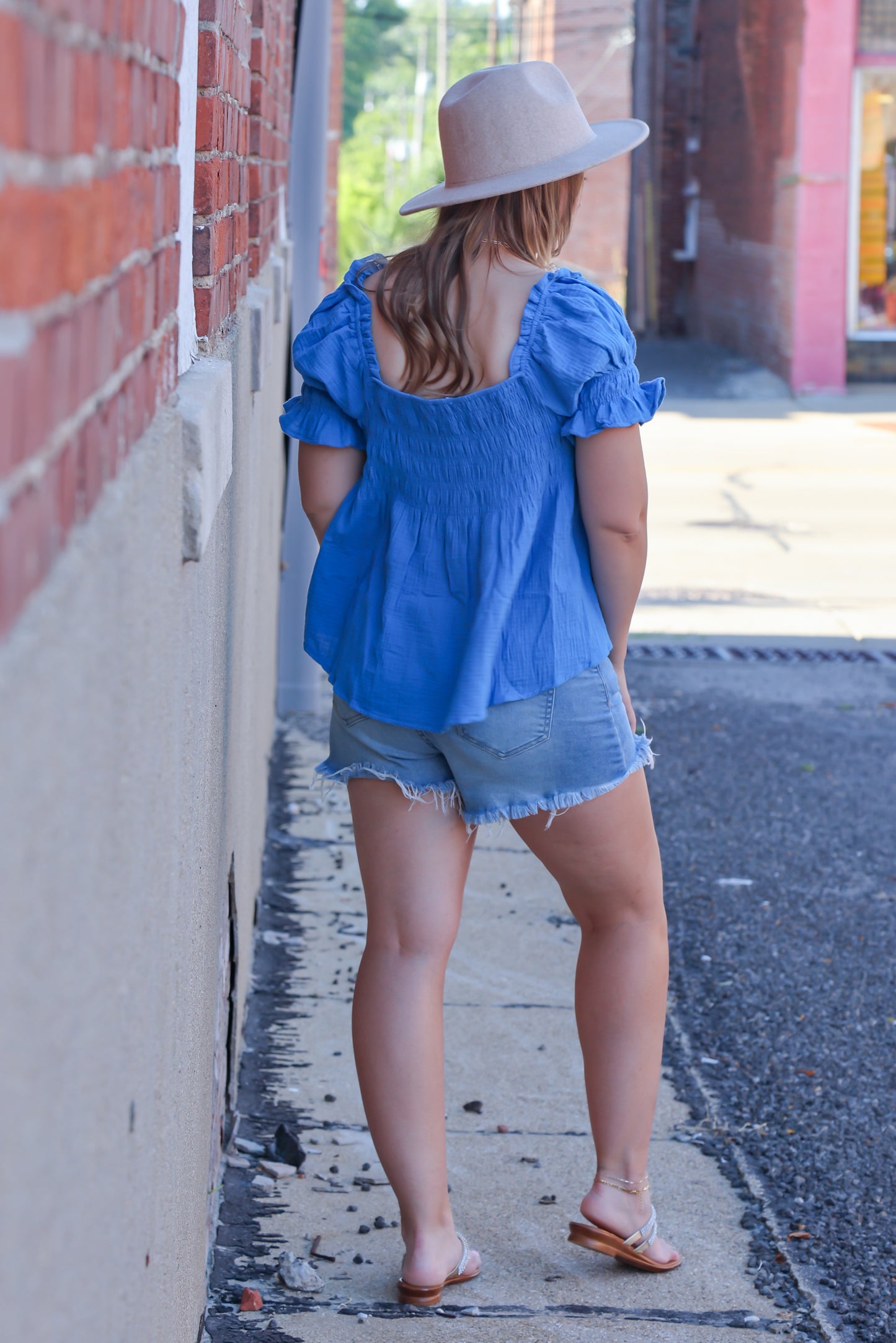 Ready For Vacay Top, Indigo Blue
