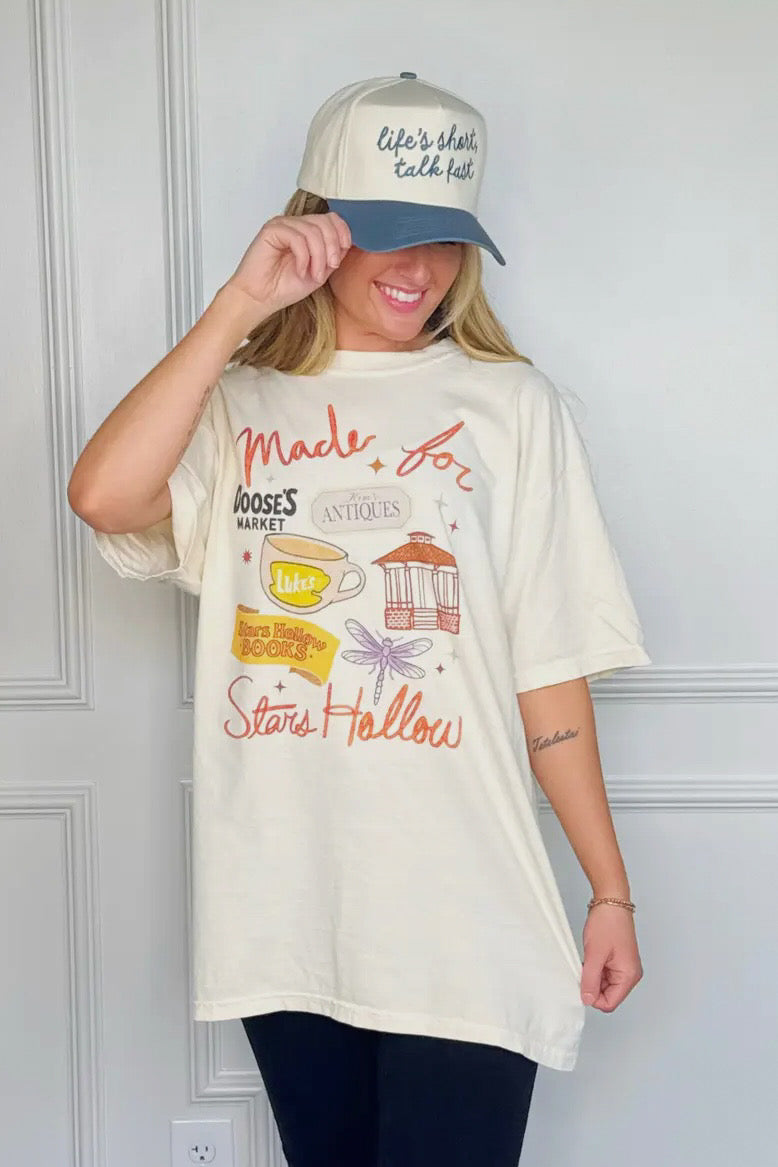 Made For Stars Hollow Comfort Colors Tee, Ivory