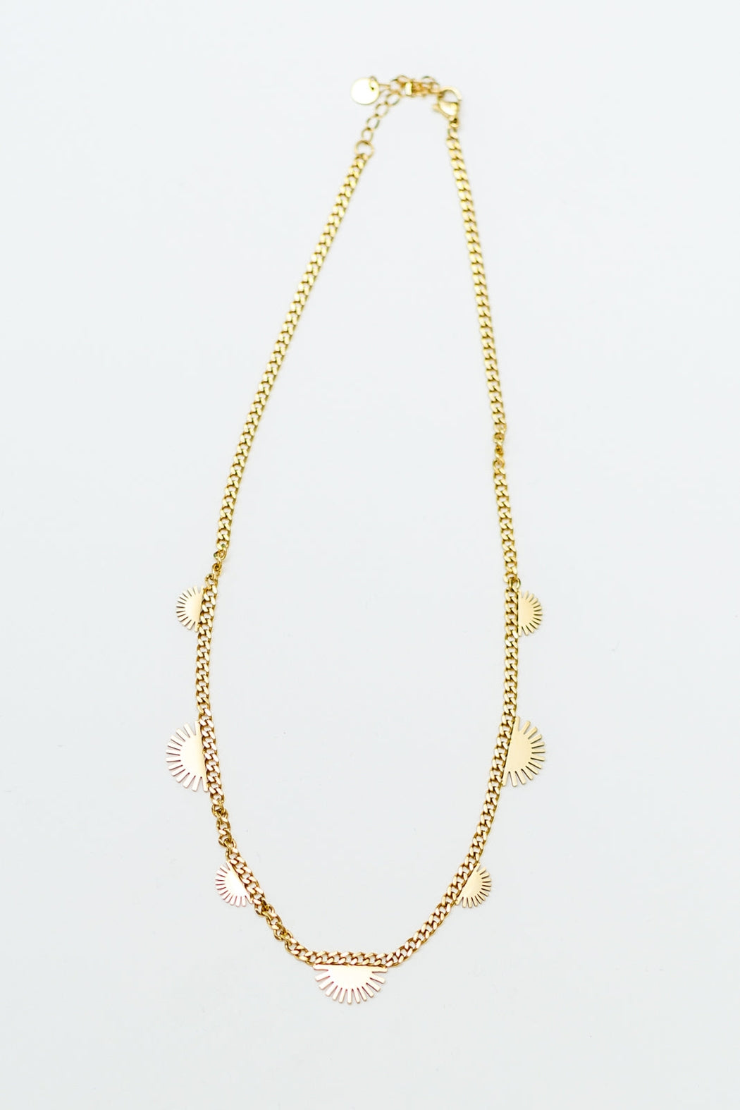Tucson Sun 18K Gold Plated Stainless Steel Necklace, Gold