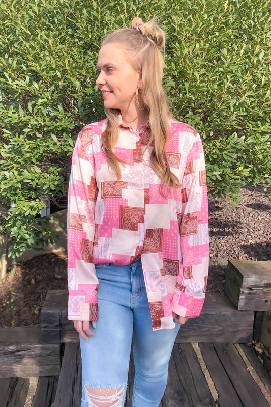 Living Life In Dallas Top, Pink