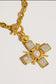 Grace 18K Gold Plated Stainless Steel Cross Necklace, Gold