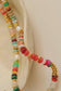 Sunny Boho Color Beaded 18K Gold Plated Stainless Steel  Necklace, Multi