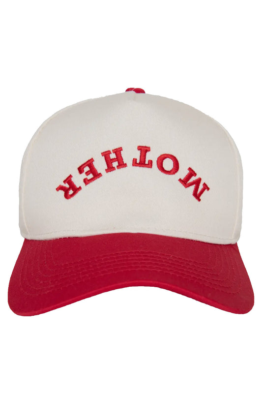 MOTHER Upside Down Hat, Red/Tan