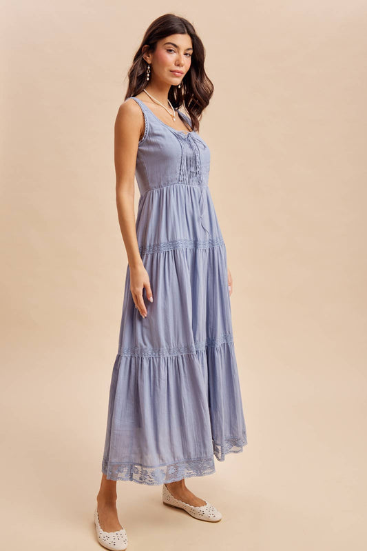My Favorite Chapter Maxi Dress, Blue Aura