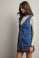 Meet Me There Braided Trim Denim Vest, Blue Haze
