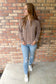 Living The Life Comfy Rib Sweatshirt, Mocha