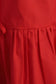 So Classic Front Tie Puff Half Sleeve Top, Red