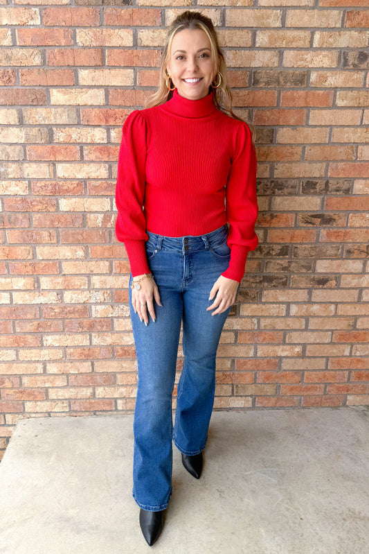 So Charming Sweater, Red