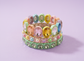 Olivia Enamel Stretch Bracelet, Rainbow