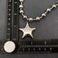 Serena 18K Gold Plated Stainless Steel Star Necklace, Silver