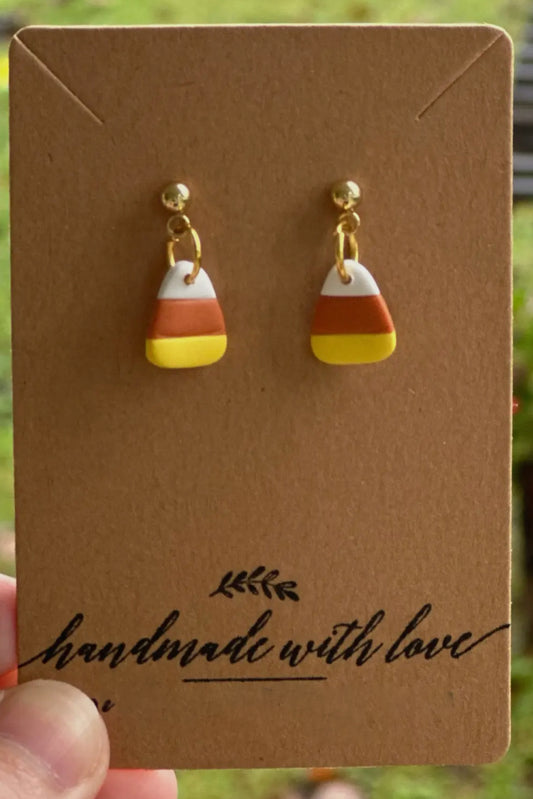 Candy Corn Dangle Earrings