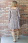 Falling For You Mini Dress, Brown/Multi