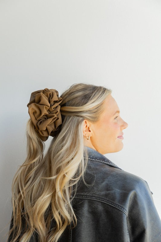 Jumbo Scrunchie, Cool Brown