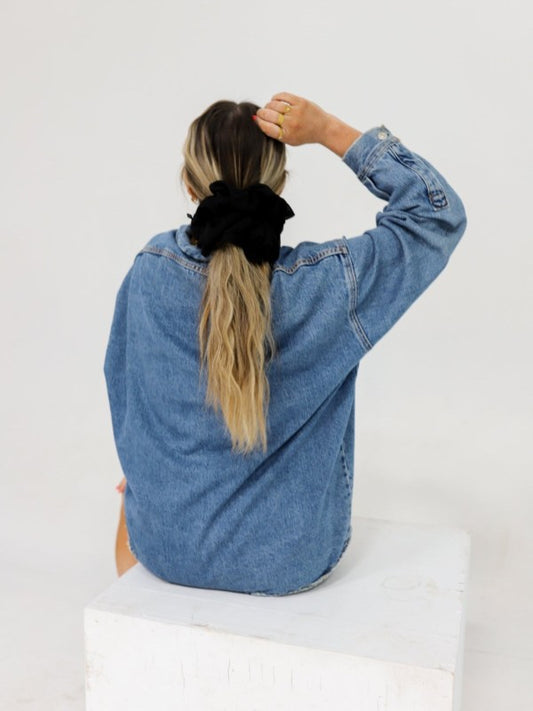 Jumbo Scrunchie, Black