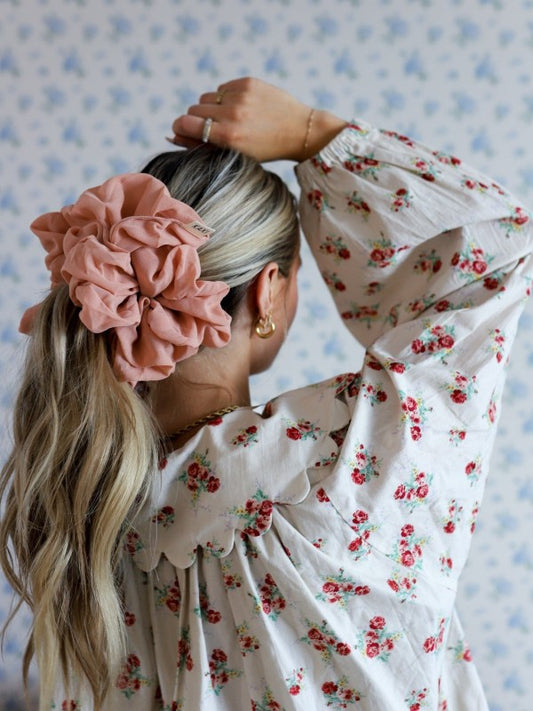 Jumbo Scrunchie, Nude Pink