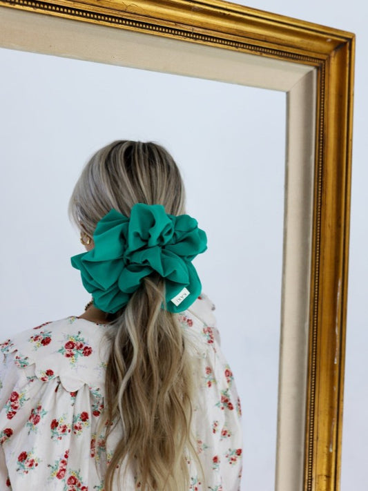 Jumbo Scrunchie, Emerald Green