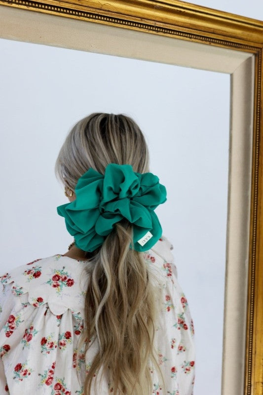 Jumbo Scrunchie, Emerald Green