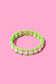 Layla Enamel Stretch Bracelet, Green
