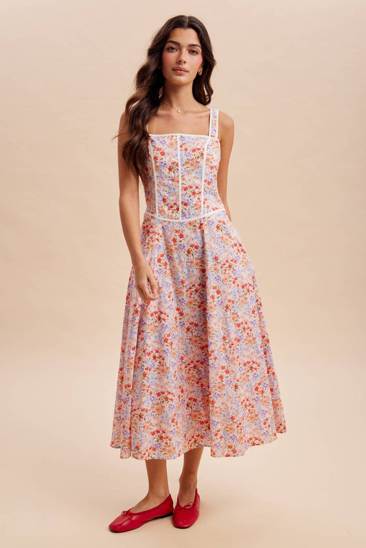 The Sweetest Thing Maxi Dress, Peony Multi