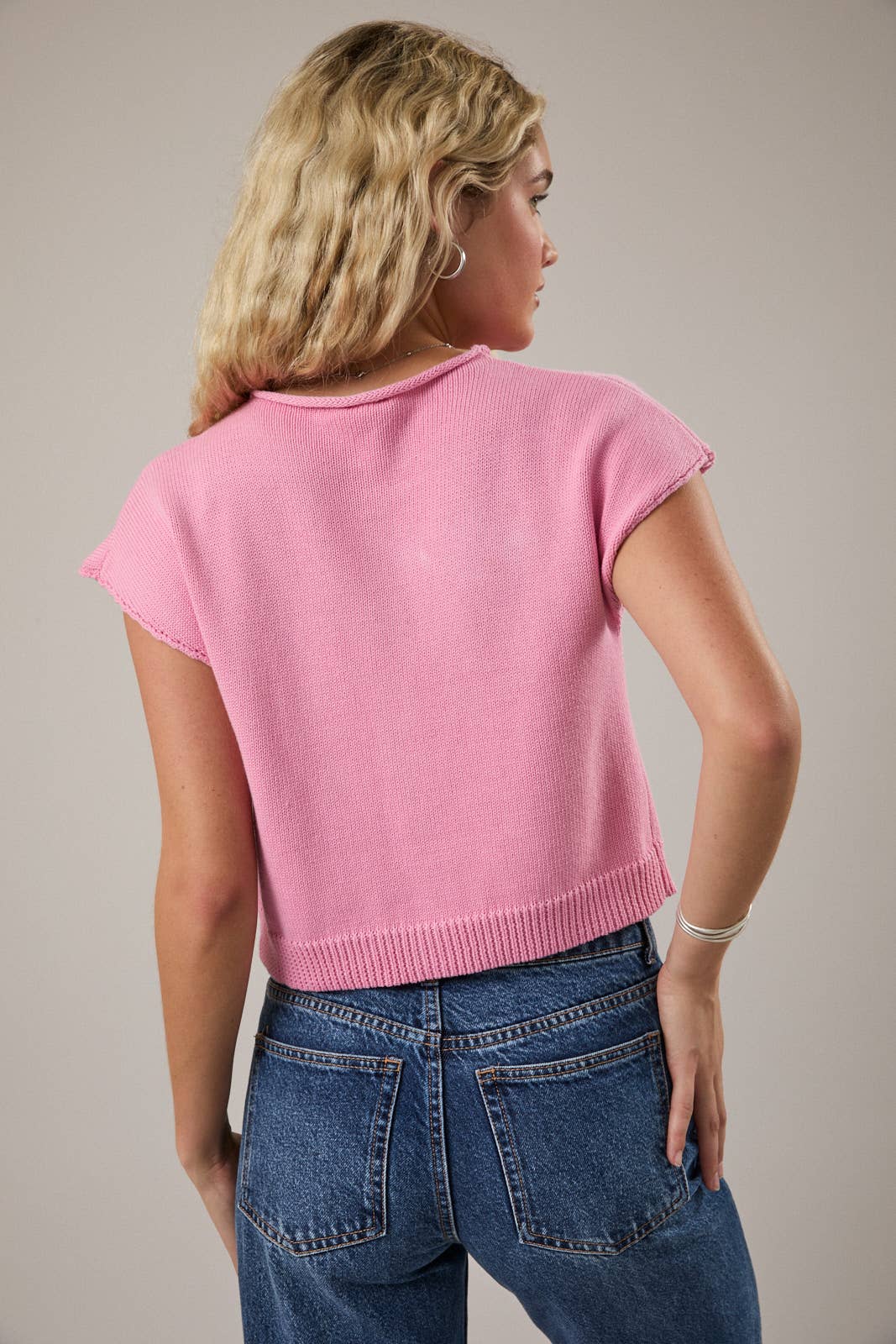 Free Yourself Sweater Top, Pink