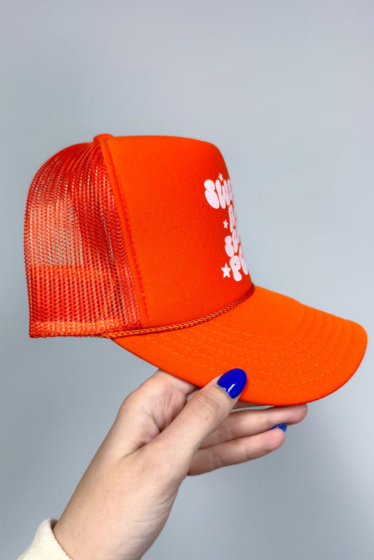 Sweet As Soda Pop Trucker Hat, Orange