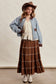 The Scenic Route Contrast Trim Western Utility Jacket, Dusty Blue