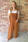 Sweet Paradise Smocked Jumpsuit, Wood