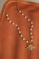 Kalani Sun Beaded 18K Gold Plated Stainless Steel  Necklace, Gold