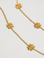 Sunny Days 18K Gold Plated Stainless Steel Daisy Chain Necklace, Gold
