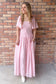 Pretty Please Maxi Dress, Pastel Pink