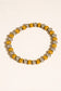 Estel 18K Gold Plated Stainless Steel Two Tone Beaded Bracelet, Gold/Silver