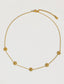Sunny Days 18K Gold Plated Stainless Steel Daisy Chain Necklace, Gold