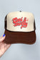 Cool It Cowboy Trucker Hat, Brown/Tan