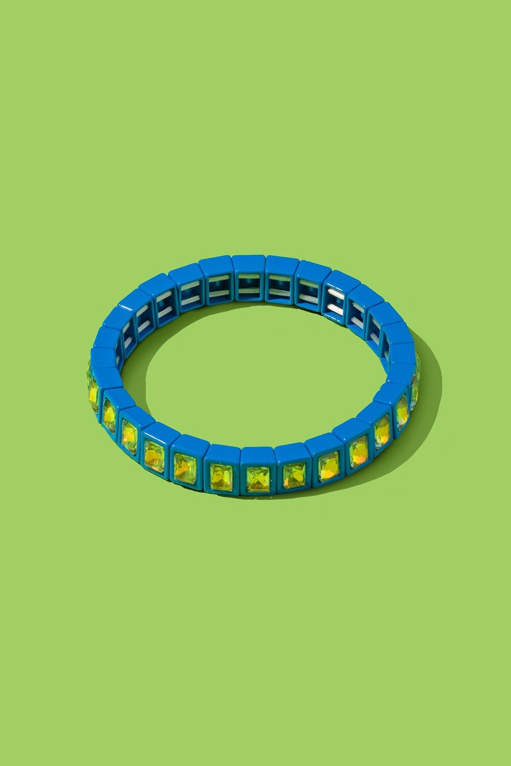 Penelope Enamel Stretch Bracelet, Blue