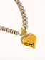 Raissa 18K Gold Plated Stainless Steel Two Tone Heart Necklace