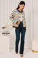 Don't Dream It's Over Striped Button Down Sweater Cardigan, Lemon/Multi