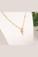 Just Have Faith 18K Gold Plated Stainless Steel Charm Holder Necklace Set, Gold