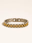 Royce 18K Gold Plated Stainless Steel Two-Tone Watchband Bracelet