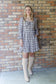 Falling For You Mini Dress, Brown/Multi