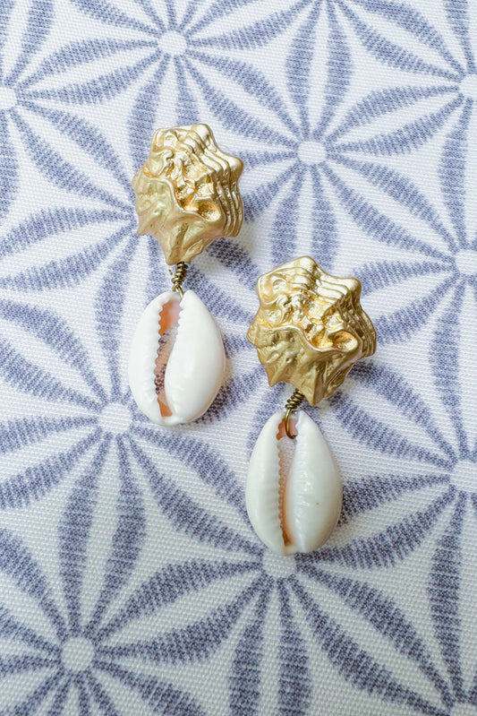 Lost At Sea Earrings, Gold
