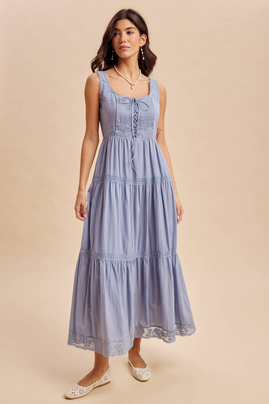 My Favorite Chapter Maxi Dress, Blue Aura